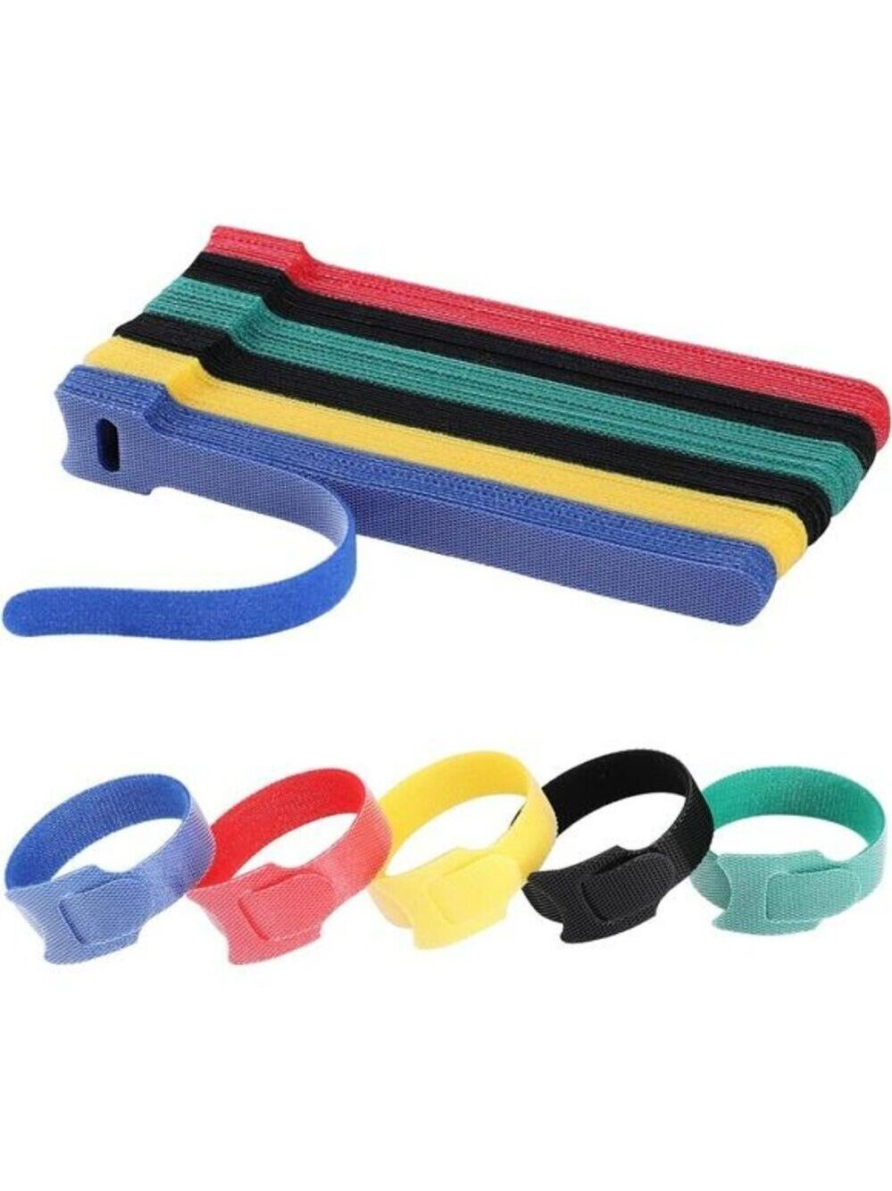 120PCS 6 Inch Cable Ties Reusable Multi-Purpose Wire Ties Cord Organizer Cable